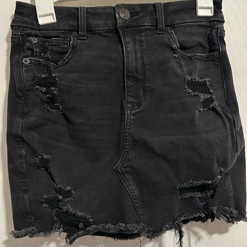American Eagle Women’s Black Jean Skirt